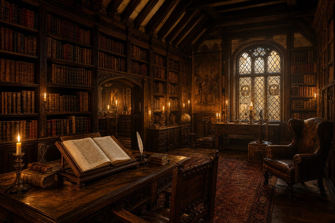 Step Inside the Tudor House Library: Where Forbidden Books and Ancient Secrets Wait