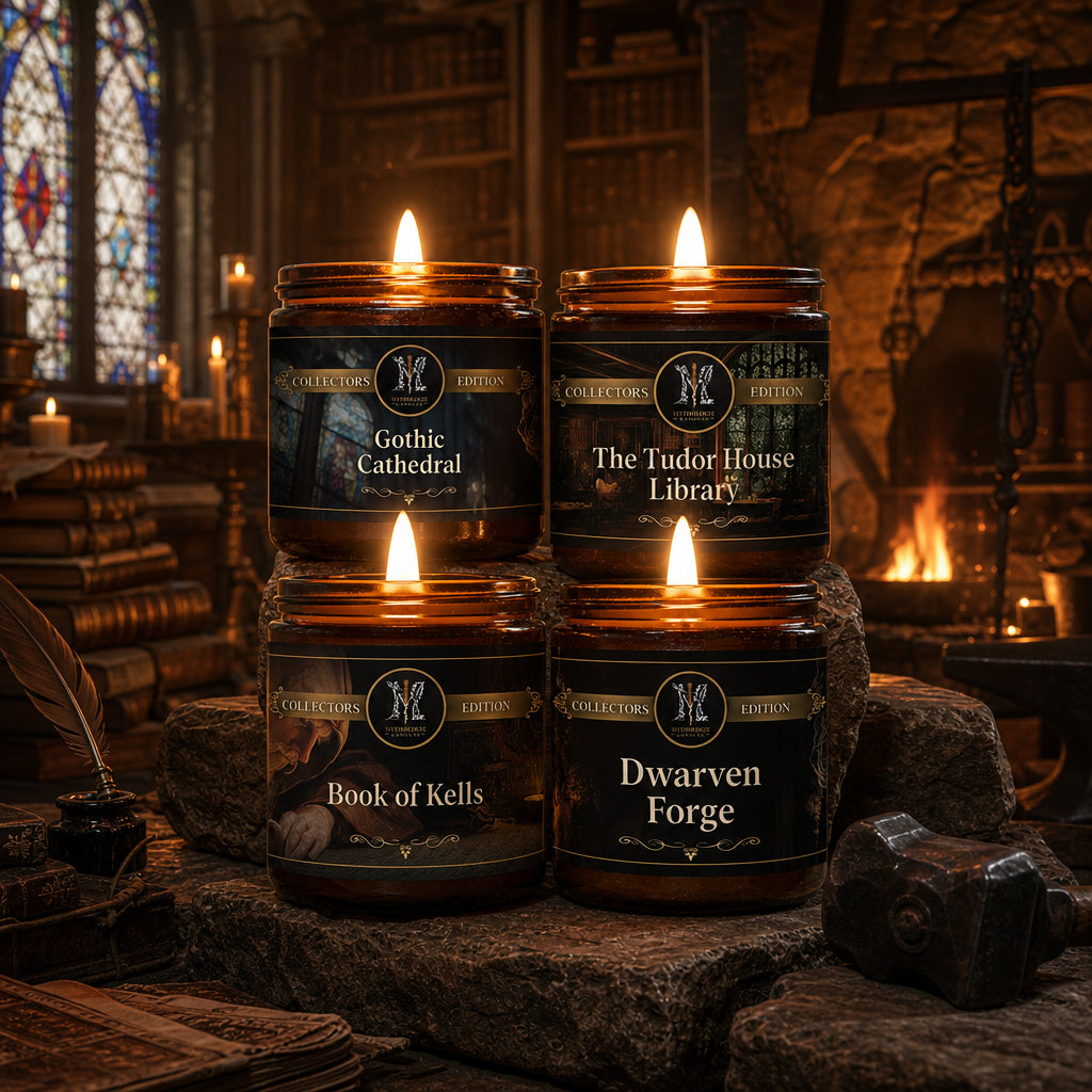 16oz Collectors Edition Bundle — Gothic Cathedral, Tudor House Library, Book of Kells, Dwarven Forge